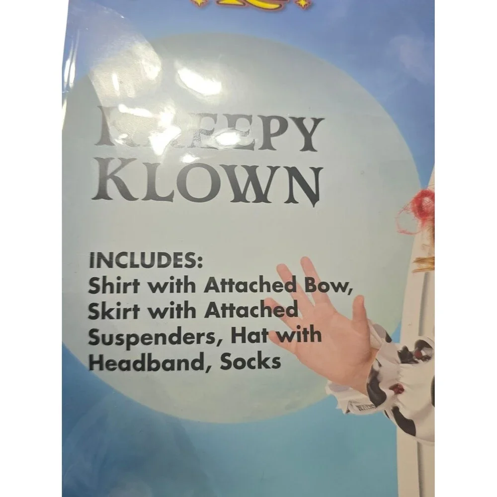 Spirit Kreepy Klown Toddler Costume - Black & Red